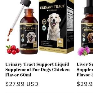 NEW Poppaw Urinary Tract Drops for Dogs 2oz.